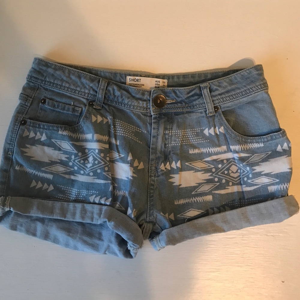 Tribal print shorts